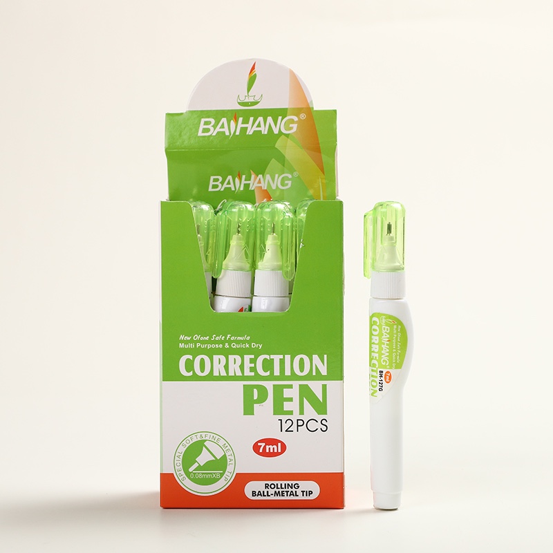 百航文具修正液改正液修正笔环保无毒盒装装优惠装详情图7