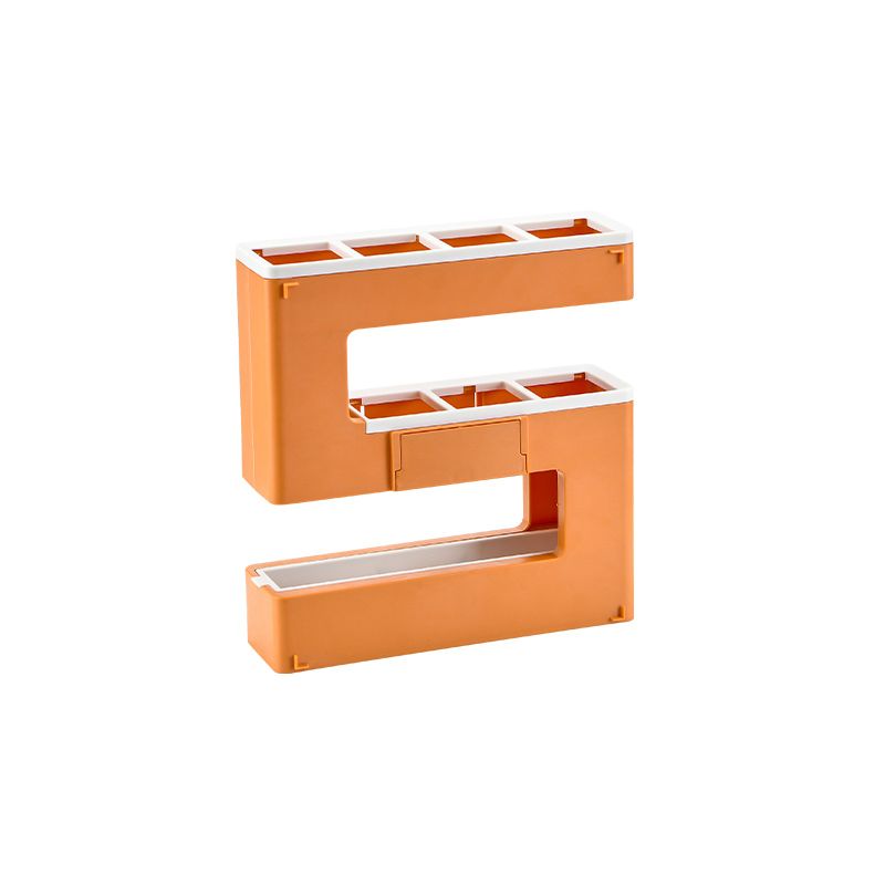 Creative plastic umbrella rack, door rear wall-mounted non-drilling sunshade umbrella storage rack, double-layer storage rack, commercial hanging rack Item Picture