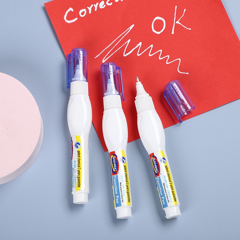 百航文具修正液改正液修正笔环保无毒盒装装优惠装红色详情图2