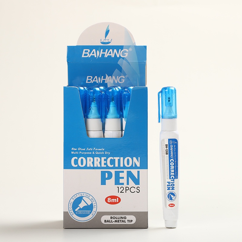 Baihang Stationery Correction Fluid, correction pen, environmentally friendly and non-toxic, box set, discounted set, classic pic 10