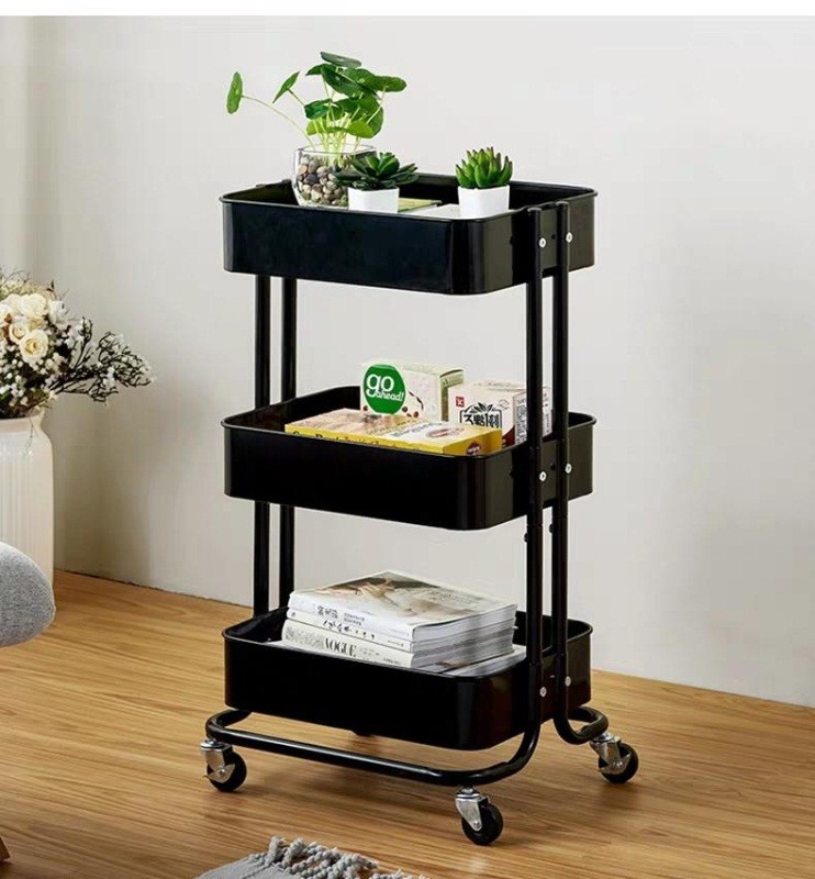 Three-layer trolley workbench, trolley storage basket detail image 3