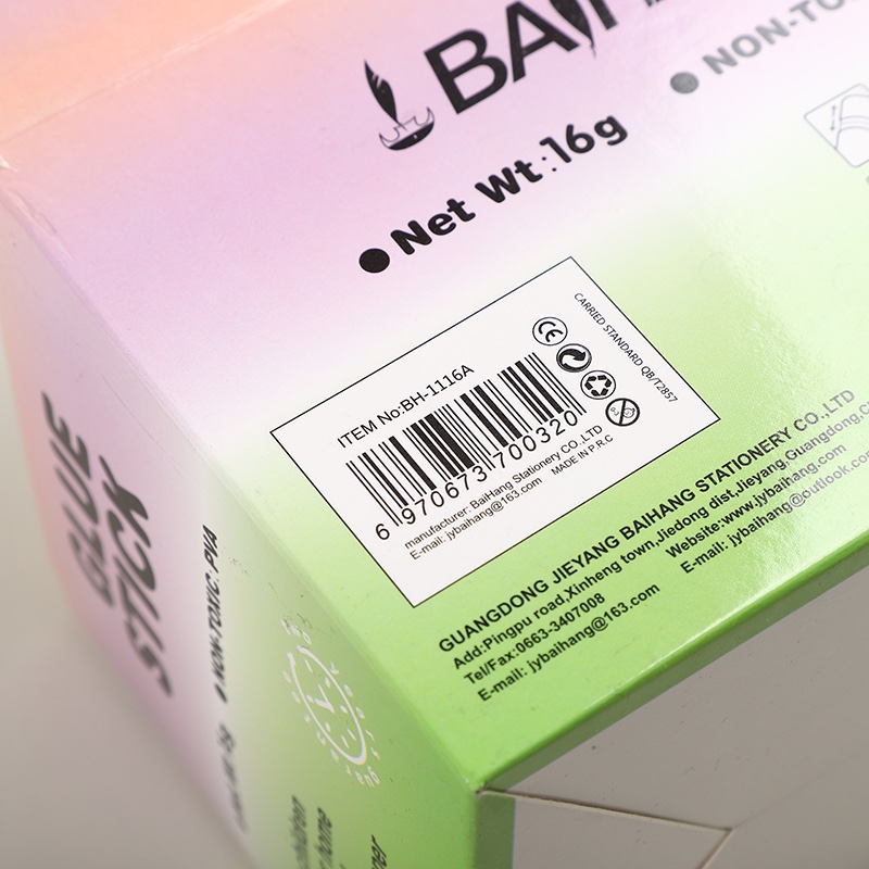 Baihang Stationery Macaron Solid Glue is environmentally friendly, non-toxic, has strong adhesion, and is a green classic pic 7