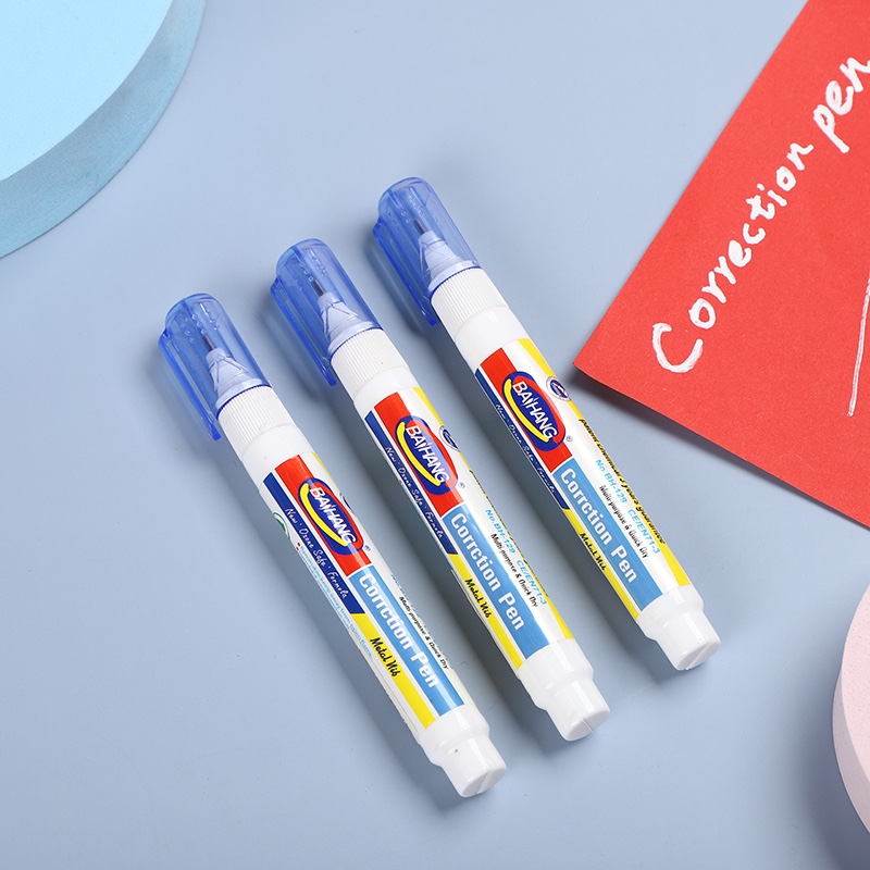 百航文具修正液改正液修正笔环保无毒盒装装优惠装红色详情图9