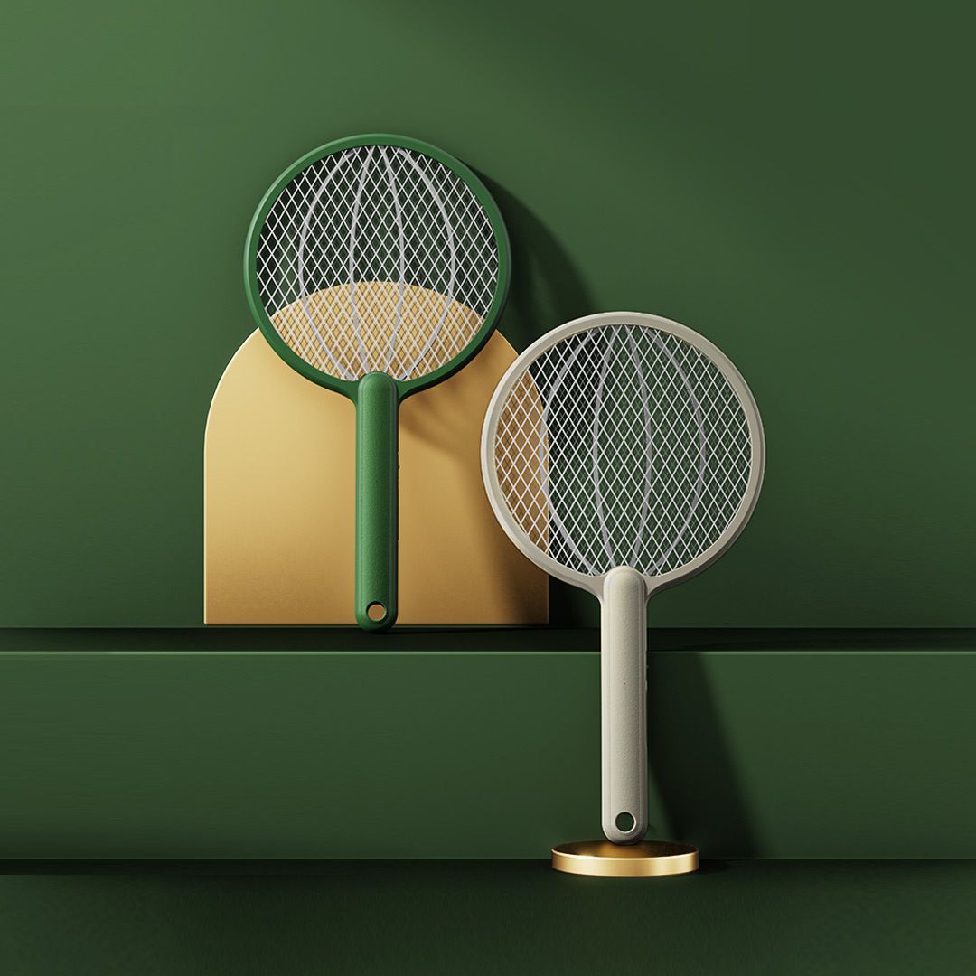 The 2021 new household two-in-one electric mosquito swatter, a rechargeable fly-killing electronic mosquito repellent