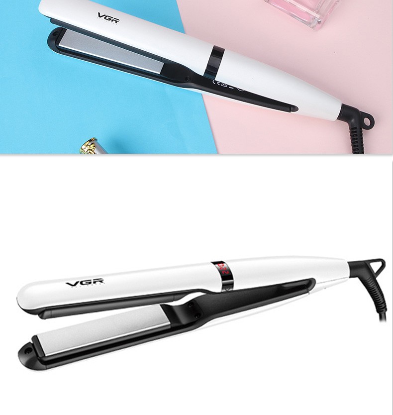 V-512 US power generation board cross-border hair straightening device with five-level temperature control for women, gift box packaging for export pic 8