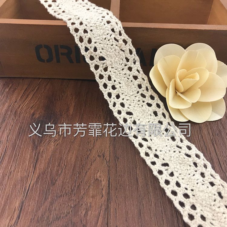 Factory direct sales of 4-centimeter cotton thread lace clothing, accessories, handicrafts and other suitable accessories Application Scenario