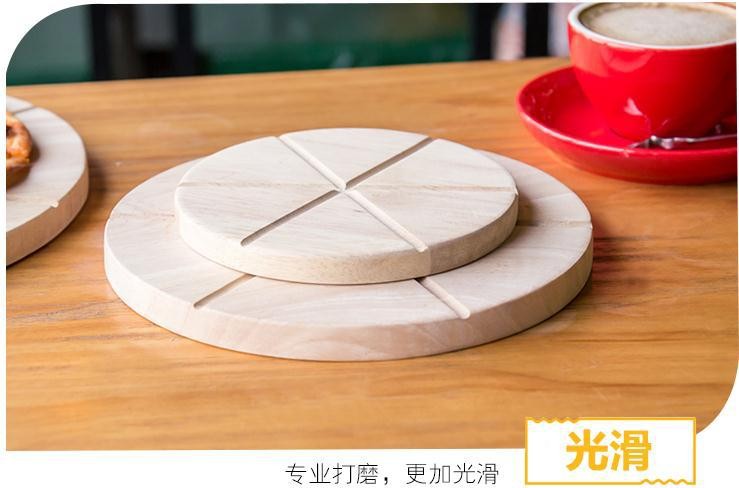 披萨均匀分割板切割板面包披萨分块器披萨蛋糕实木砧板烘焙工具详情7