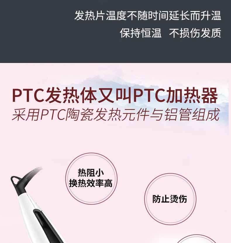 V-512 US power generation board cross-border hair straightening device with five-level temperature control for women, gift box packaging for export pic 6
