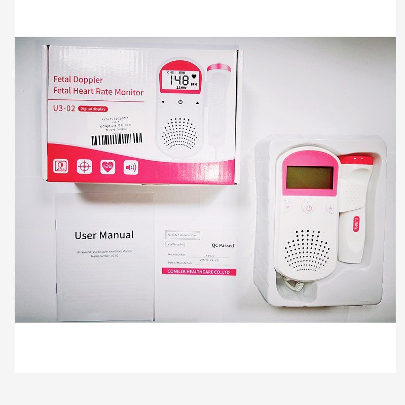 The pregnant woman's home fetal heart rate monitor is a radiation-free stethoscope that can be charged