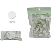 Portable compressed mask paper pack 50 disposable mask capsules + small bowl 26400
