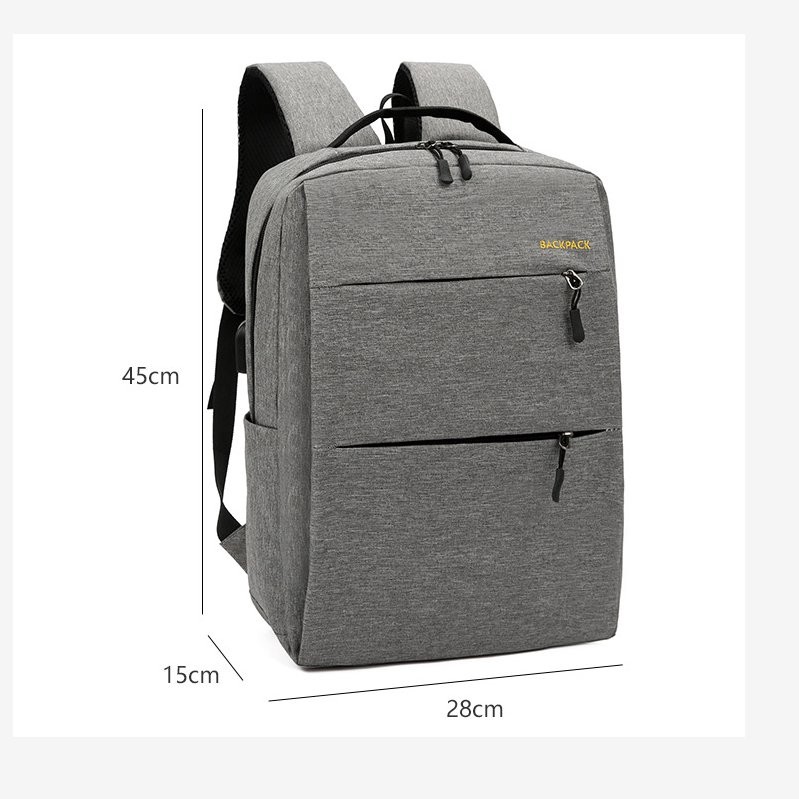 新款休闲男士双肩包三件套户外旅行电脑背包挎包女初中小学生书包详情图1