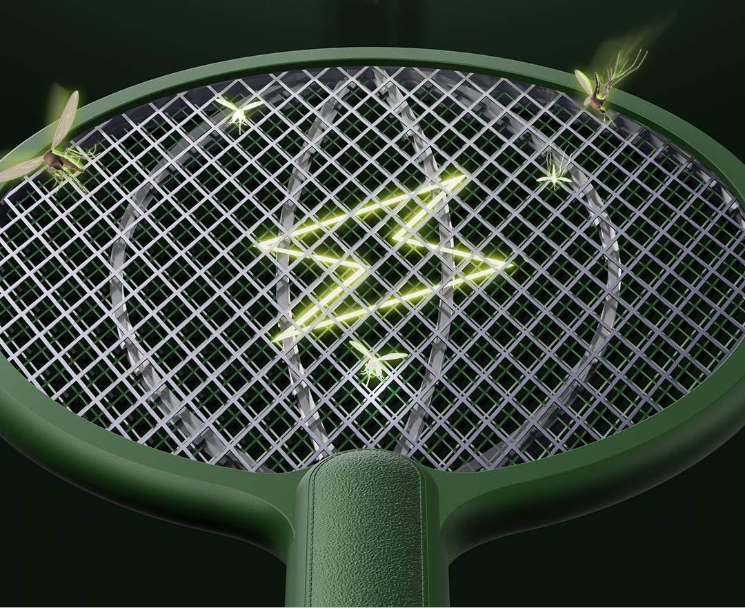 The 2021 new household two-in-one electric mosquito swatter, a rechargeable fly-killing electronic mosquito repellent detail image 6