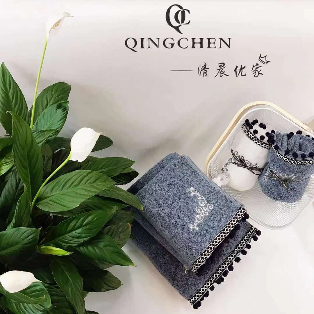 Yiwu buenos productos mañana youjia una cortina sueño oscuro algodón absorbente moda calidad adulto engrosamiento toalla de baño detail image 3