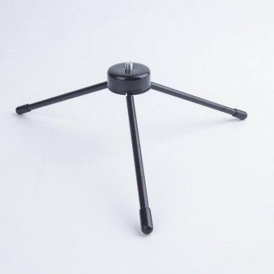 批发迷你铁三脚架小型便携式三脚架可折叠手机直播支架桌面三脚架产品图