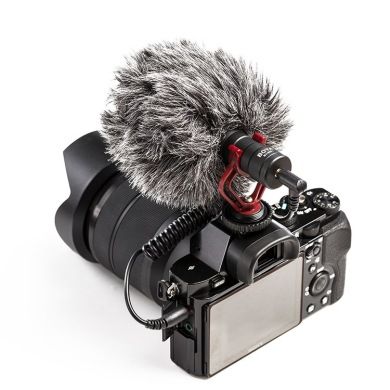 Boya -MM1 microphone, universal condenser, interview mobile phone, live streaming camera, anti-shake microphone, recording microphone details Picture