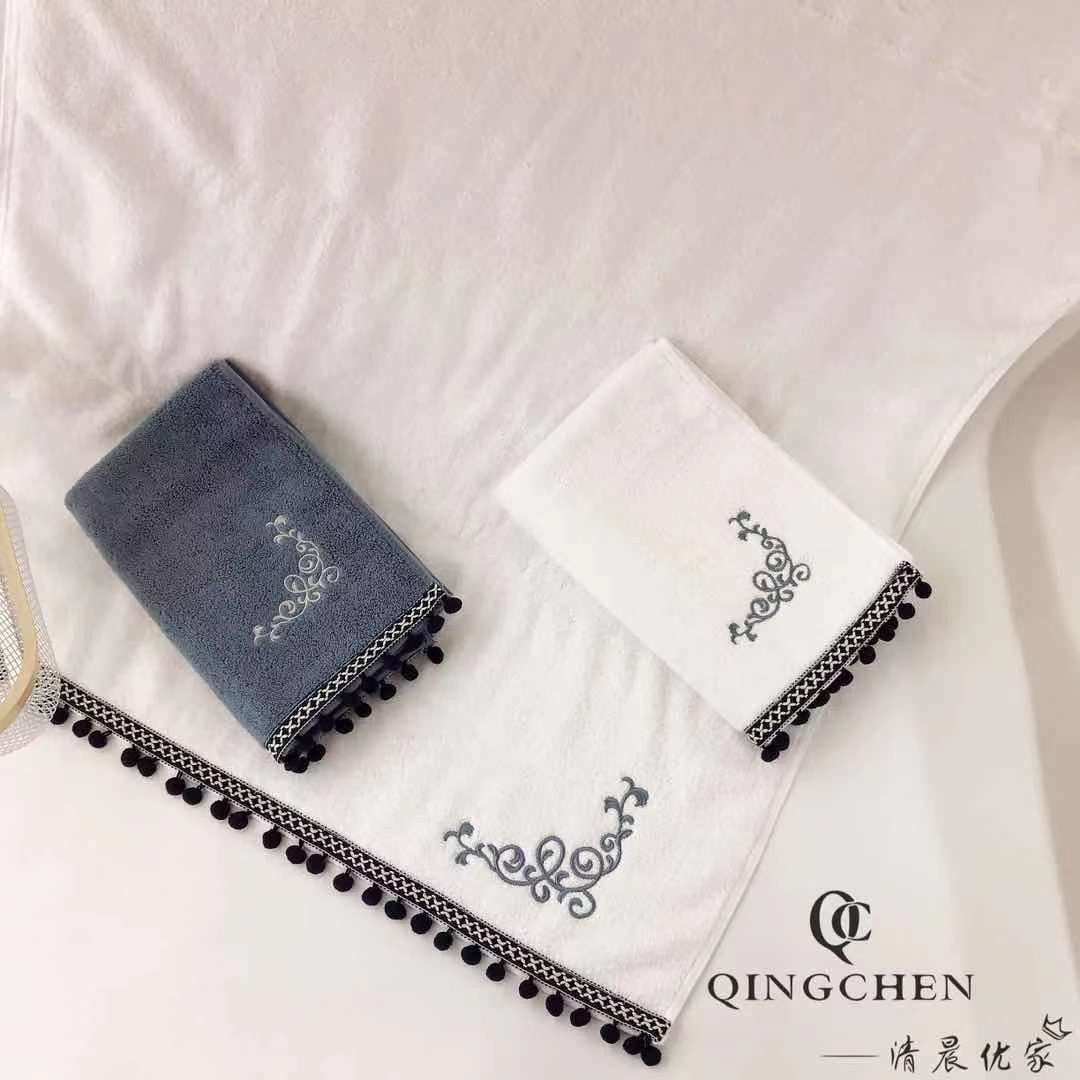 Yiwu buenos productos mañana youjia una cortina sueño oscuro algodón absorbente moda calidad adulto engrosamiento toalla de baño detail image 5