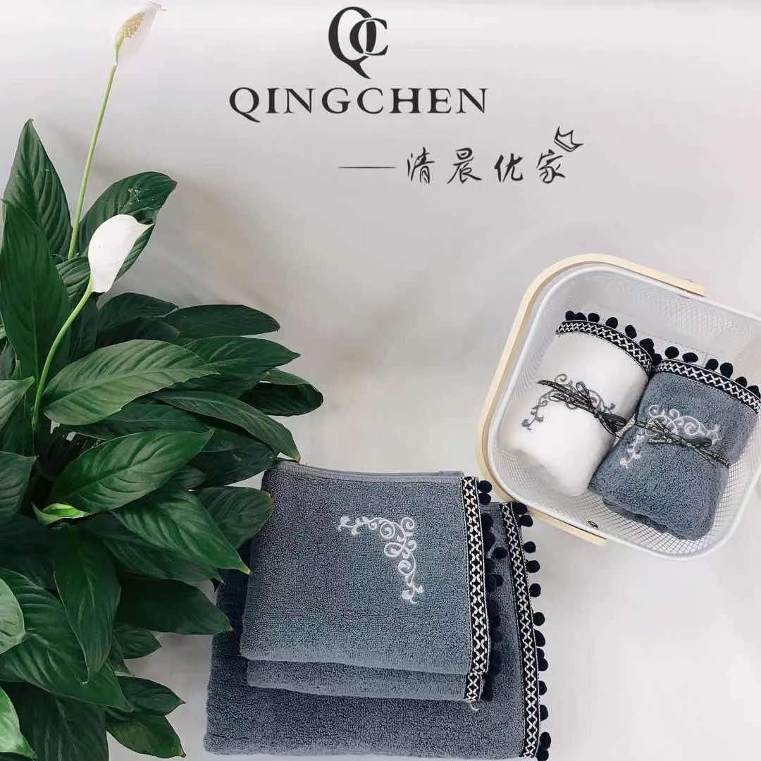 Yiwu buenos productos mañana youjia una cortina sueño oscuro algodón absorbente moda calidad adulto engrosamiento toalla de baño details Picture