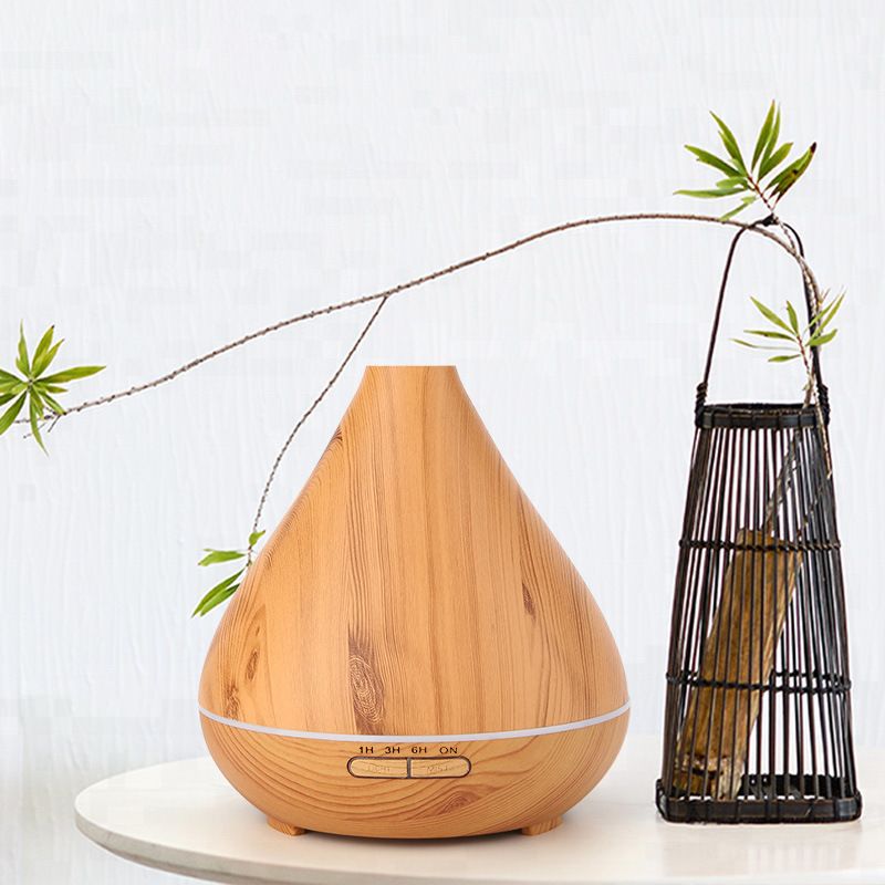 New volcano aromatherapy machine, humidifier, household incense expander, 400ml wood grain aromatherapy machine, cross-border essential oil fragrance