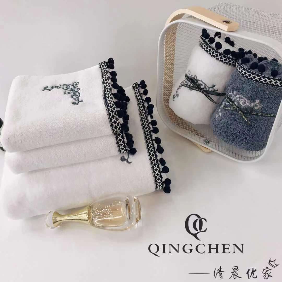 Yiwu buenos productos mañana youjia una cortina sueño oscuro algodón absorbente moda calidad adulto engrosamiento toalla de baño detail image 1