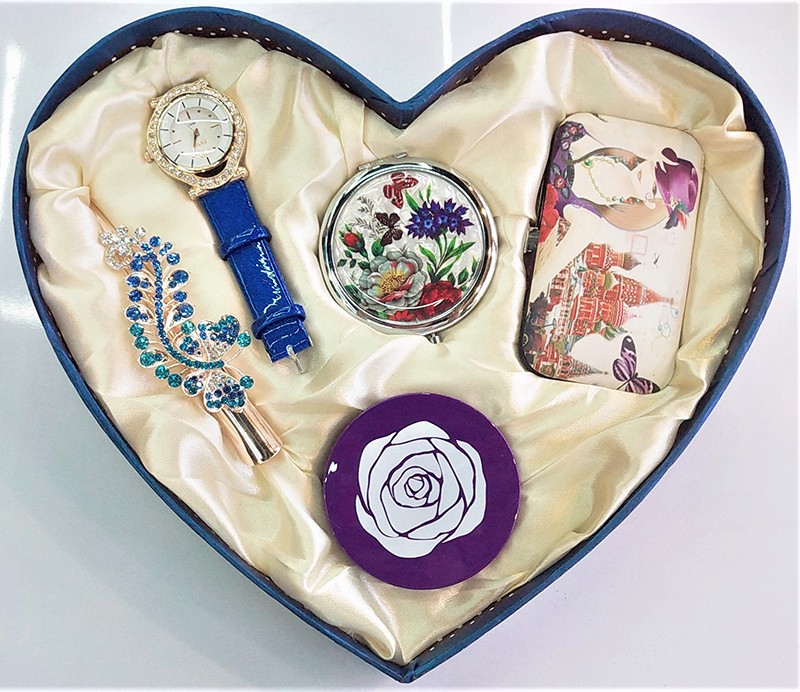 高档礼品套装情人节七夕送礼佳品女士手表气垫香水送礼NS704详情图1