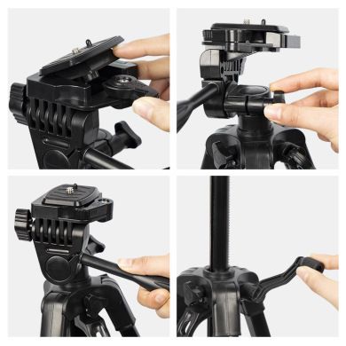 3366 Portable tripod mobile live stand tripod landing multifunctional video photography tripod Application Scenario
