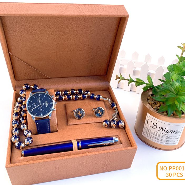 高档商务礼品套装精美礼盒男士手表项链钢笔套装PP001-2