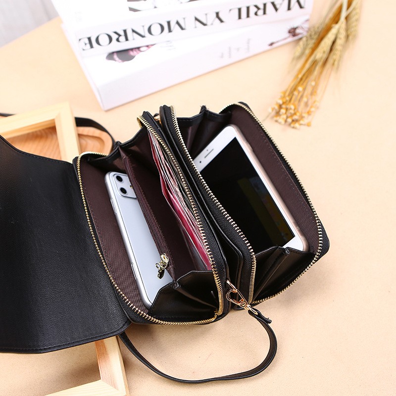 新款钱包女士韩版多卡位手拿包大容量休闲单肩挎包手机包外贸详情图3