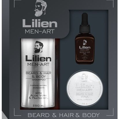 捷克进口Lilien莉莉恩男士胡须洗发水沐浴露250ml细节图