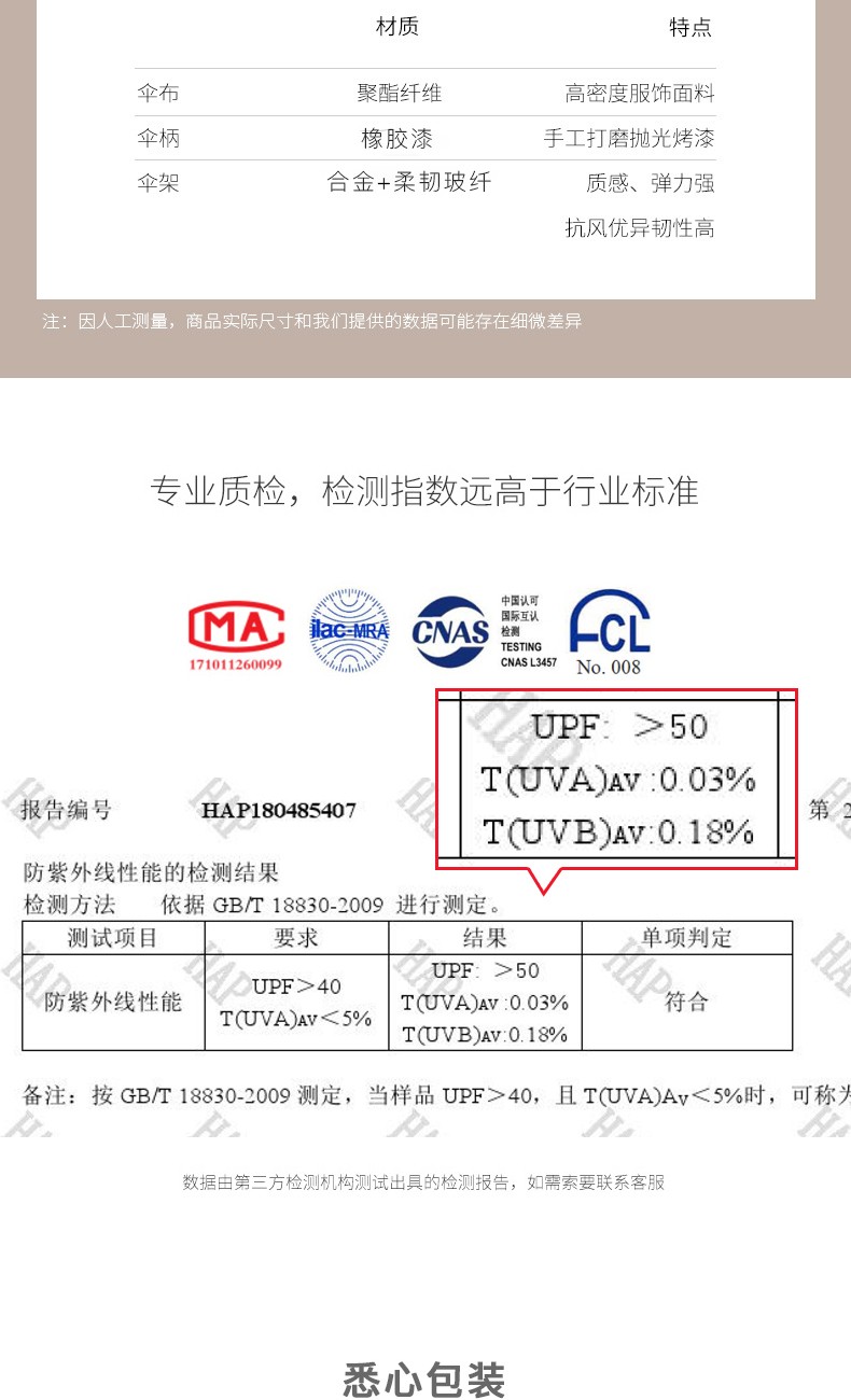 可爱熊太阳伞防晒防紫外线晴雨两用遮阳ins风女简约阳伞全自动黑胶雨伞详情图4