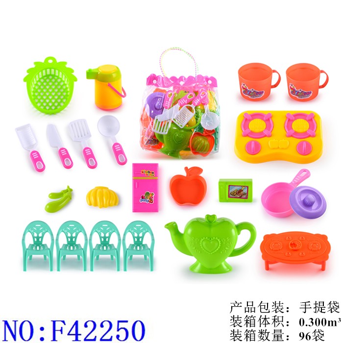 厨房仿真玩具角色扮演益智男孩女孩玩具厨房道具 过家家仿真餐具套跨境专供 义乌小商品 外贸批发F42250详情图2