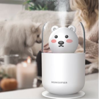 New usb Mini Night Light Cute Bear Home Bedroom Silent New usb Mini Night Light Cute Bear Home Bedroom Silent Small desktop aromatherapy humidifier Item Picture