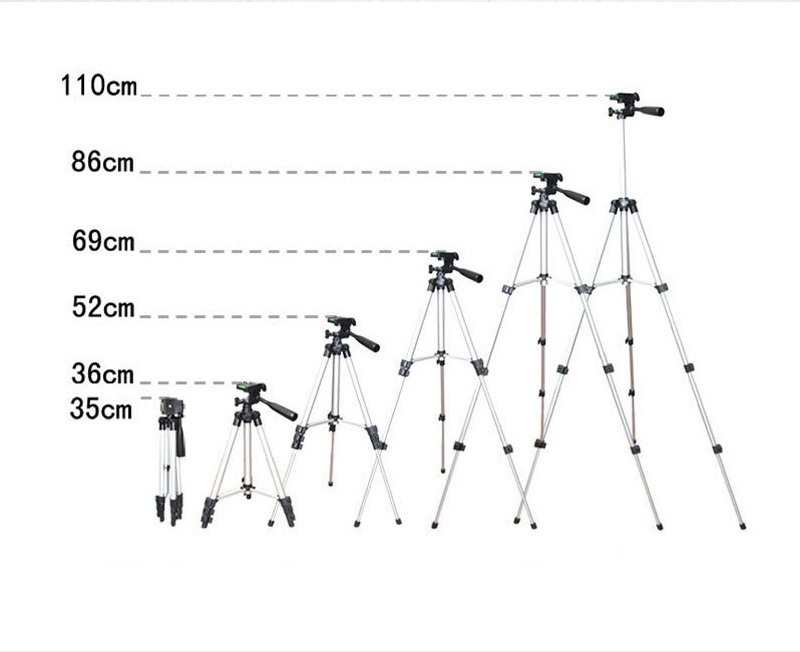 3110三脚架 铝合金手机支架 投影仪支架 直播支架三脚架 3120黑色详情图6