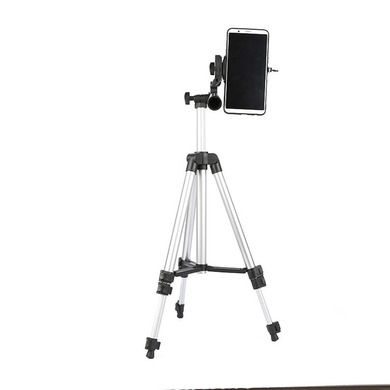 3110三脚架 铝合金手机支架 投影仪支架 直播支架三脚架 3120黑色白底实物图