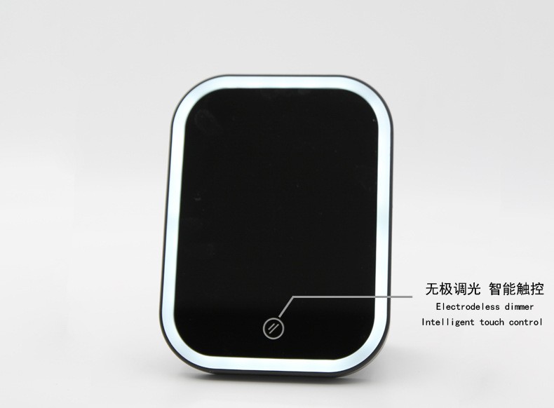 北欧计智能补光收纳储物台式LED化妆镜带灯详情图5