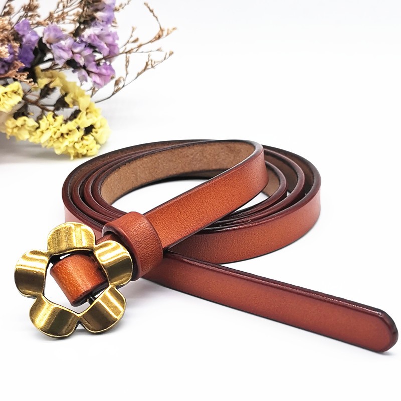 皮带女二层牛皮女士细带简约百搭真皮细腰带女款配服饰连衣裙Tide product详情图9