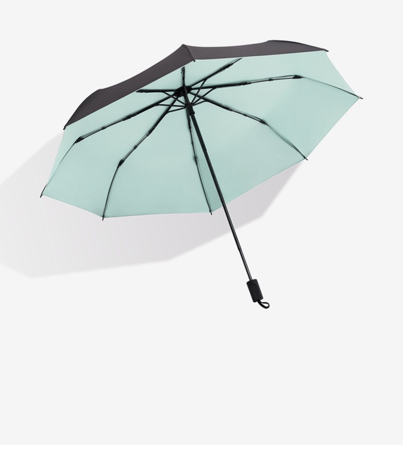 手动烟灰蓝雨伞太阳伞全自动阳伞男遮阳防晒防紫外线晴雨两用小巧便携女黑胶详情图6