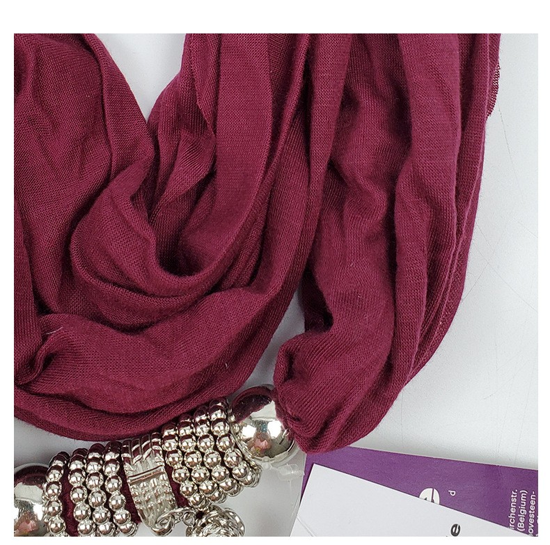 Jane Eyre Siyuan export European and American fashion pendant, long solid color scarf, casual scarf, versatile, factory direct sales, order quantity detail image 6