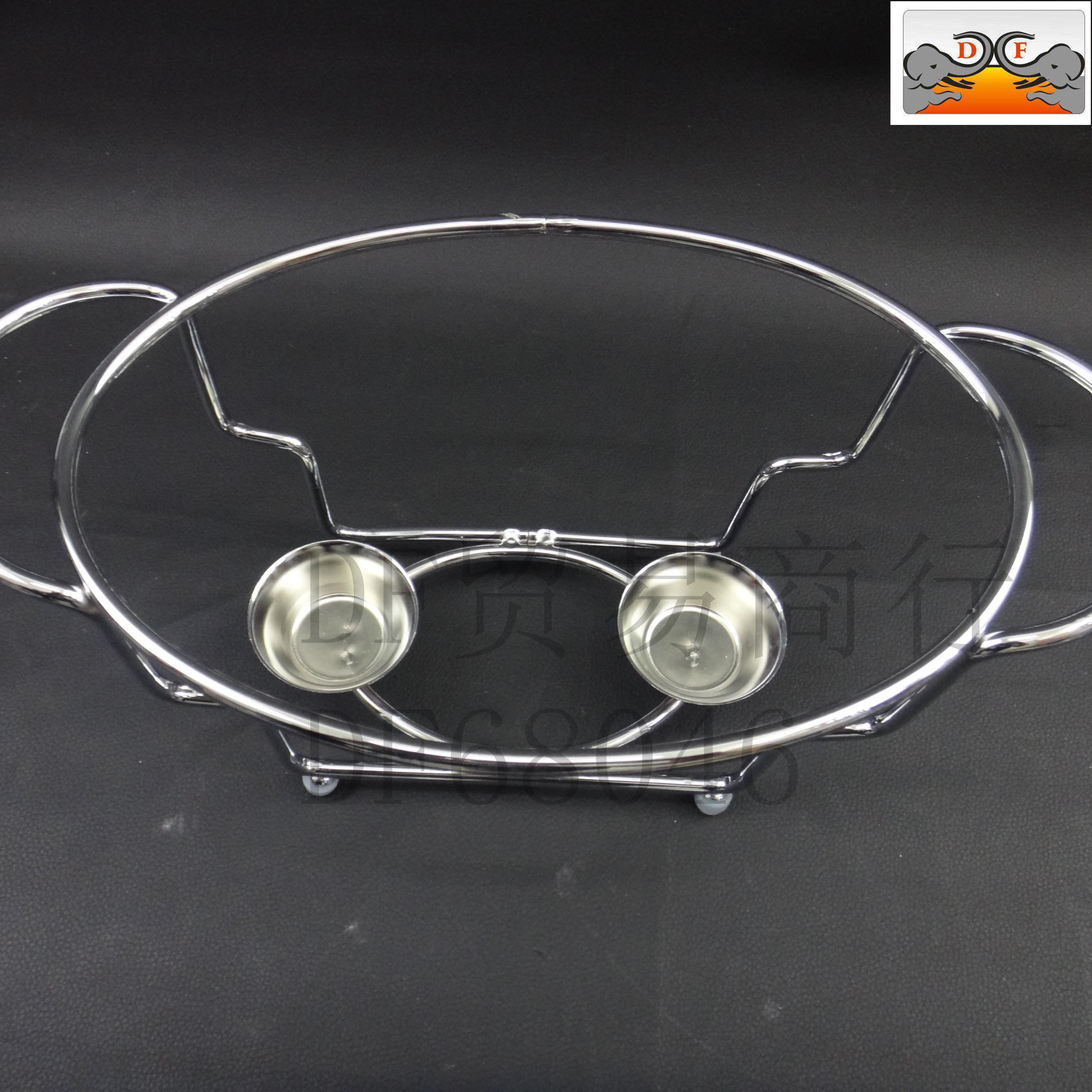 DF68046椭圆自助餐炉 大容量玻璃自助餐炉4.0L食物加热容器餐厅小火锅酒精炉DF Traing House详情图2