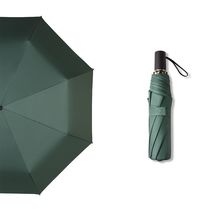 墨绿色雨伞女晴雨两用防紫外线太阳双层防晒upf50女生遮阳伞男小巧阳伞
