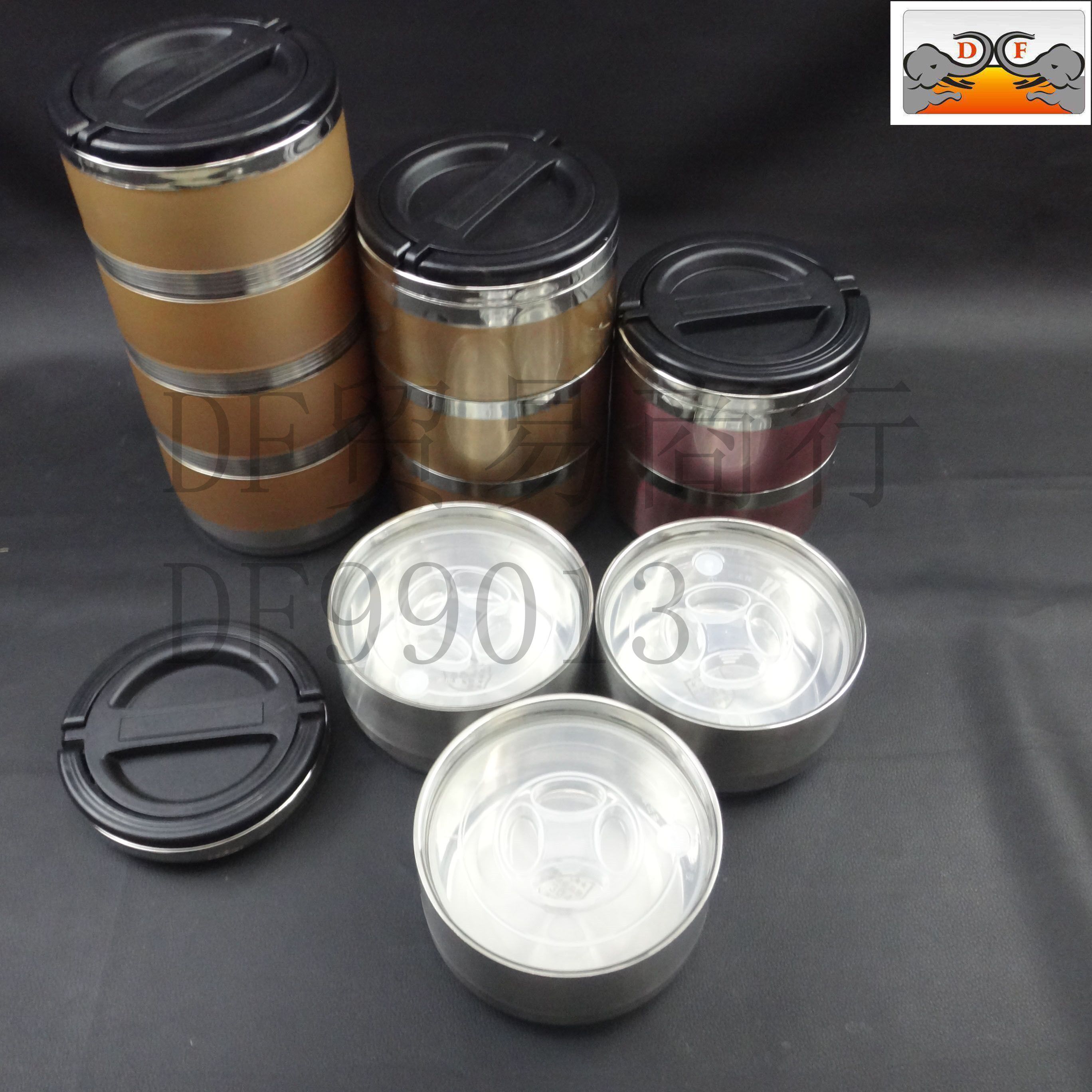 DF99013 Screw bento box Thermal cooker Thermal lunch box Kitchen Hotel supplies DF Trading House