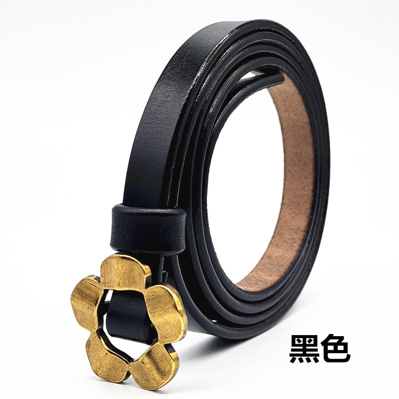 皮带女二层牛皮女士细带简约百搭真皮细腰带女款配服饰连衣裙Tide product详情图1