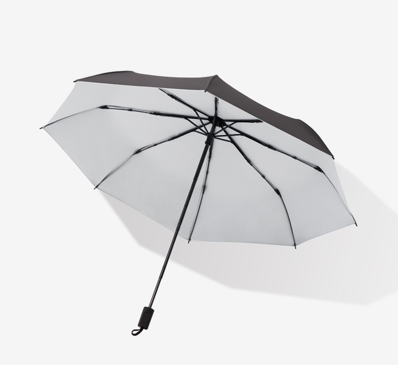 Automatic off-white umbrella, sun umbrella, fully automatic sun umbrella, men's sun protection, sun protection, UV protection, suitable for both sunny and rainy days, small and portable, women's black rubber detail image 6