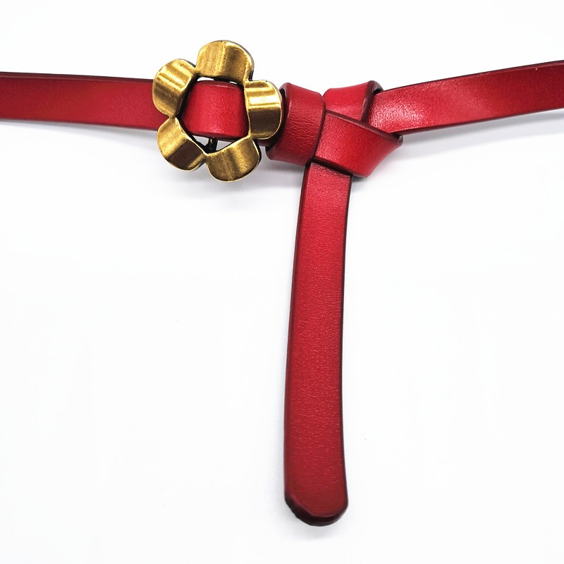 皮带女二层牛皮女士细带简约百搭真皮细腰带女款配服饰连衣裙Tide product详情图15