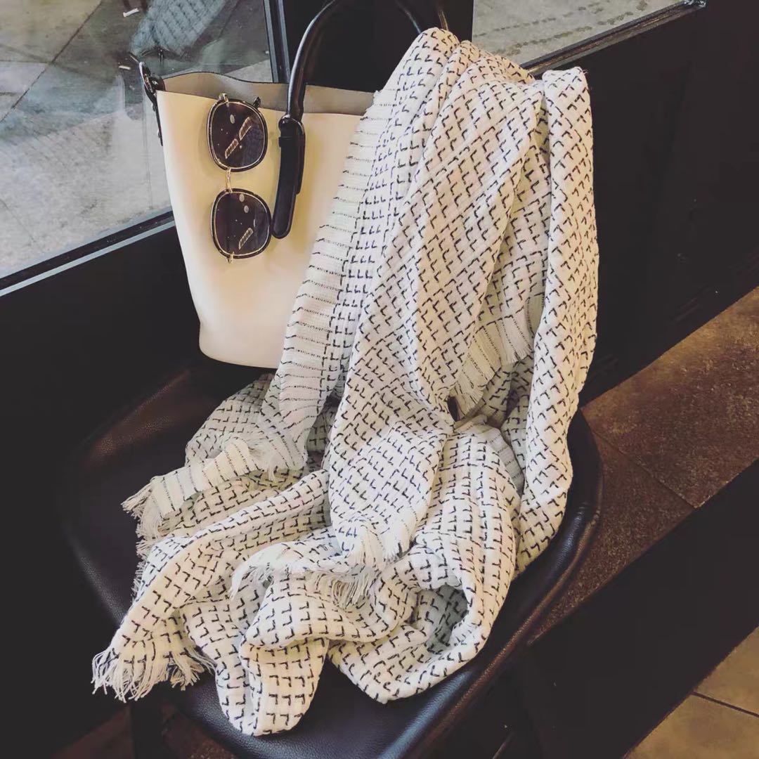 New Korean Floral Scarf