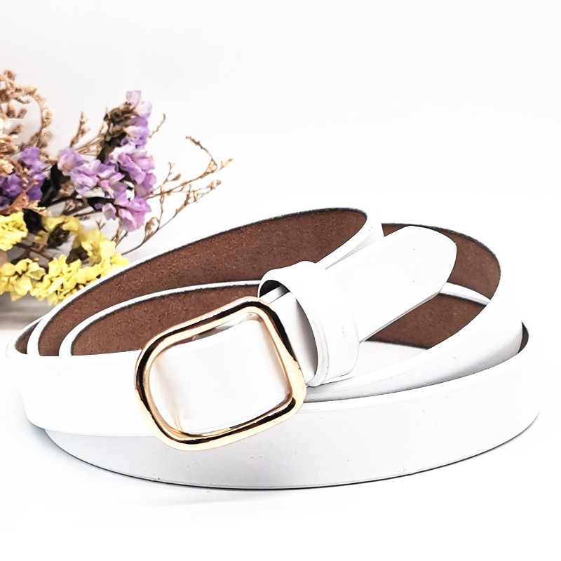 免打孔女士皮带二层牛皮腰带女真皮中腰收腰女款简约百搭无孔带详情图11