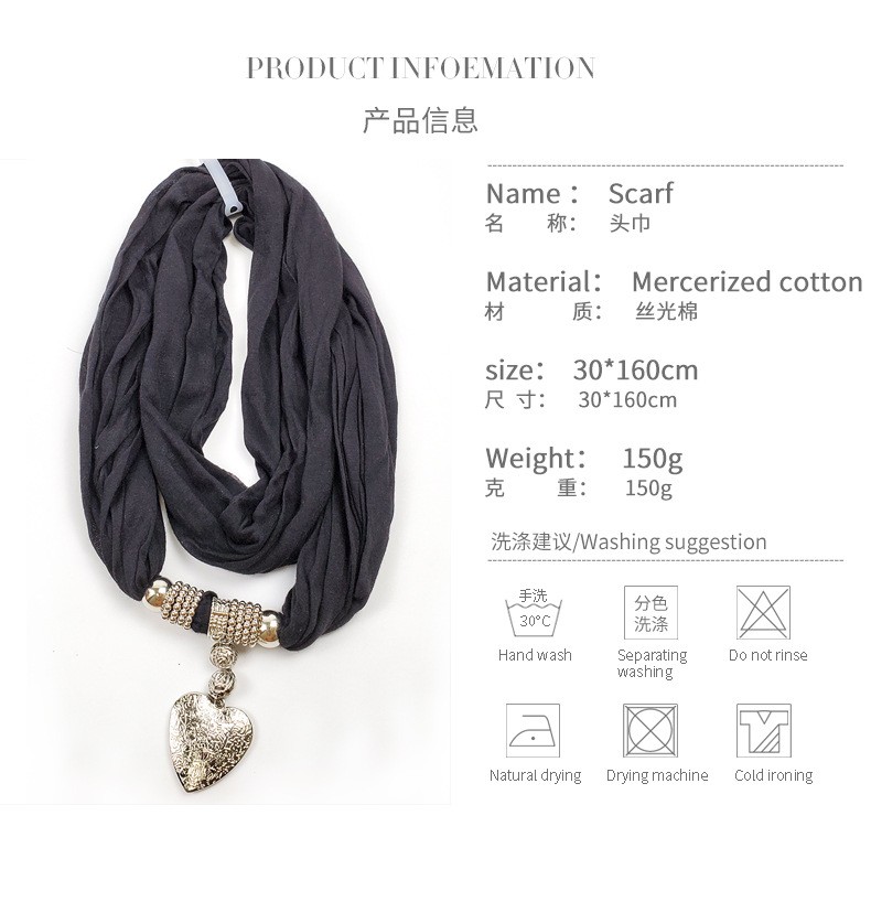 Jane Eyre Siyuan export European and American fashion pendant, long solid color scarf, casual scarf, versatile, factory direct sales, order quantity detail image 5