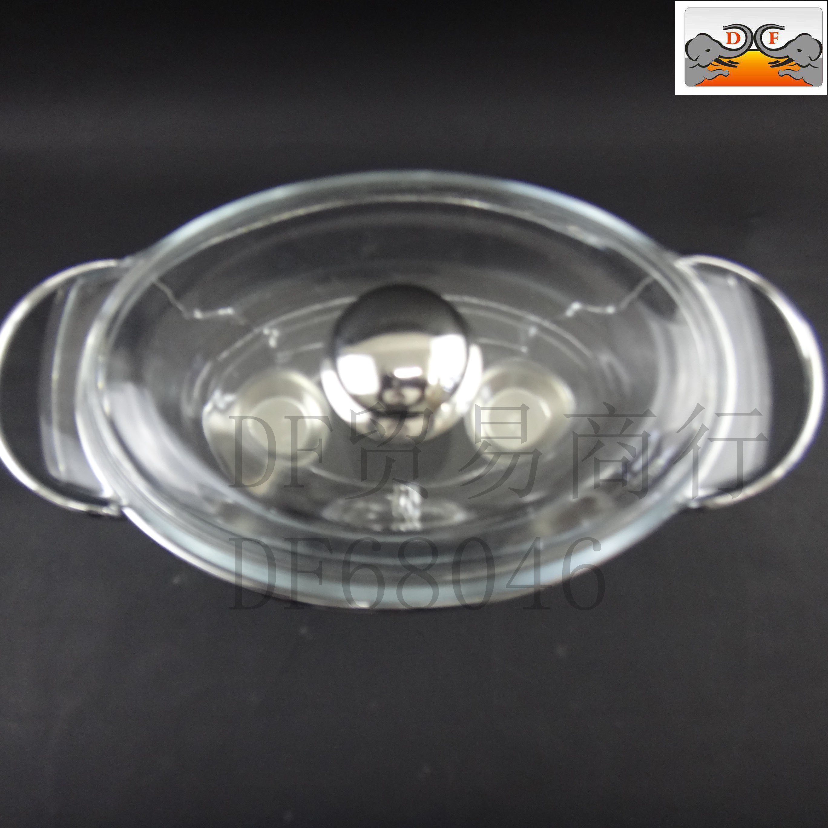 DF68046椭圆自助餐炉 大容量玻璃自助餐炉4.0L食物加热容器餐厅小火锅酒精炉DF Traing House详情图6