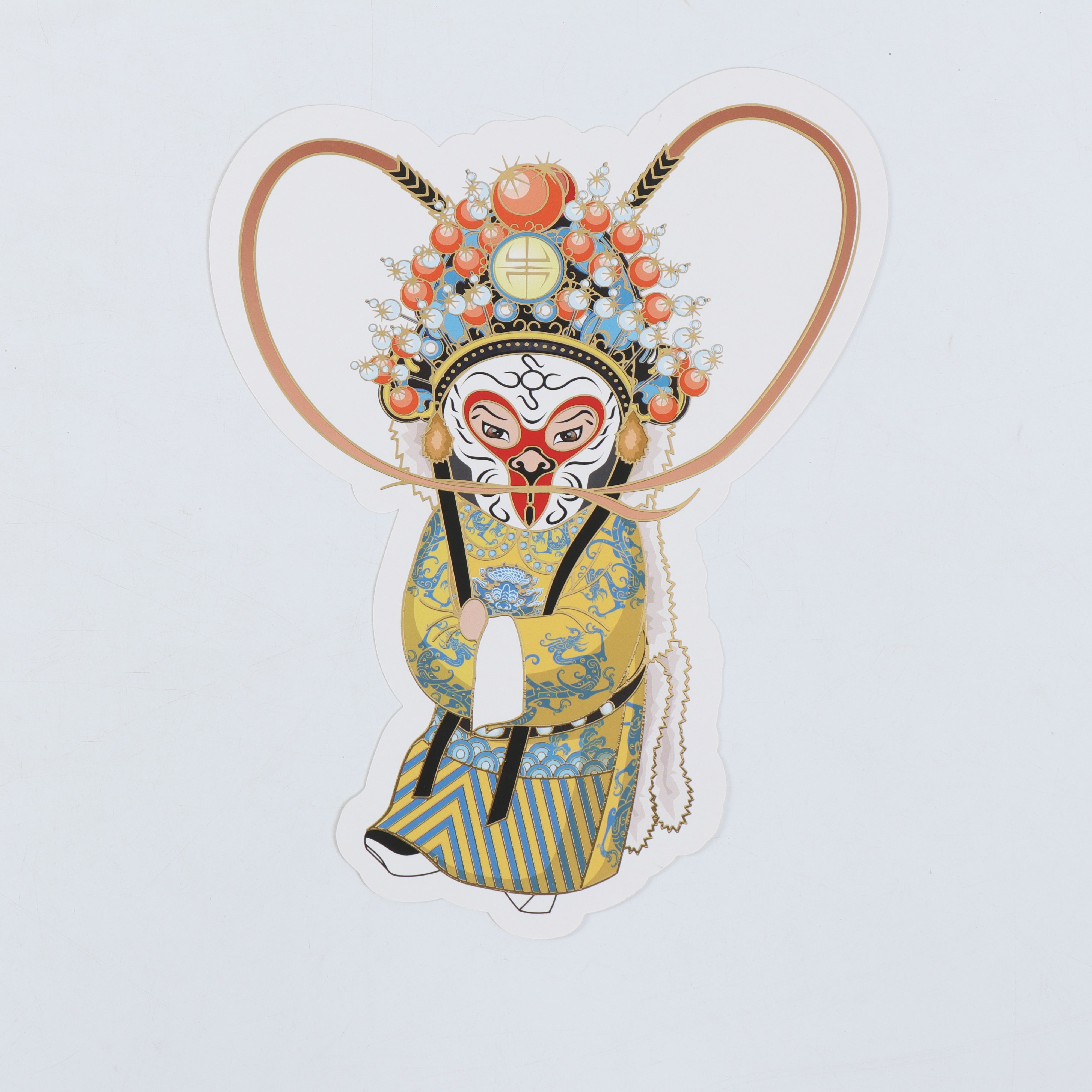 视高迪烫金工艺贴纸  D