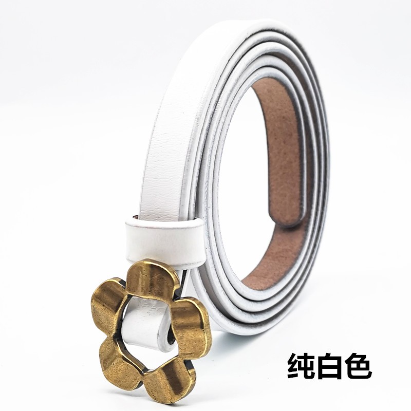 皮带女二层牛皮女士细带简约百搭真皮细腰带女款配服饰连衣裙Tide product详情图3