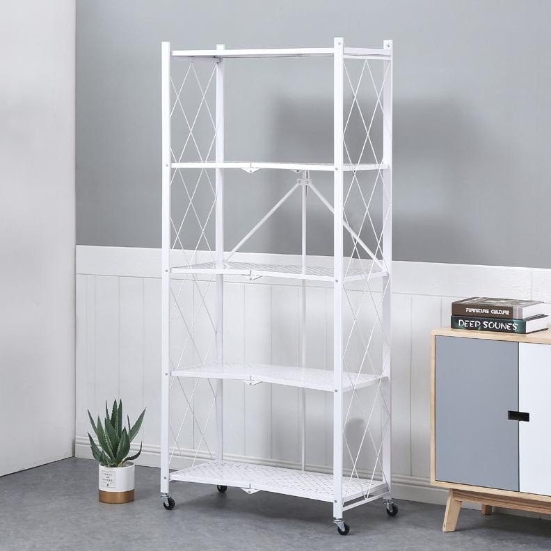 五层免安装折叠置物架，收纳架详情图5